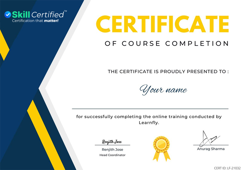 Icons Skill Certified